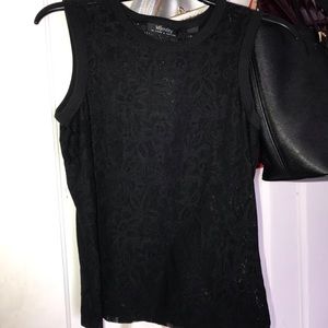 Black lace top